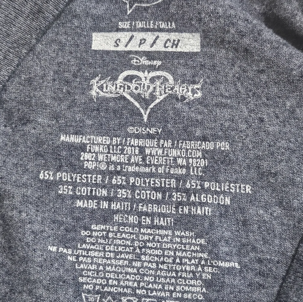 Disney Funko Pop! Tees Kingdom Hearts Graphic T-Shirt Size Sm Cartoon‎ Anime - Picture 10 of 12